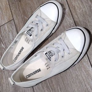 Converse White Canvas Sneakers